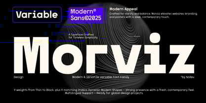 Morviz Font Poster 1