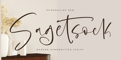 Sagetsock Font Poster 1
