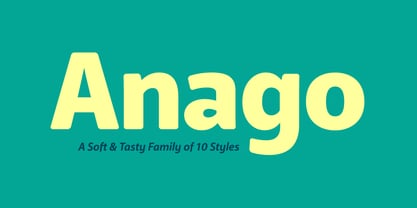 Anago Font Poster 1