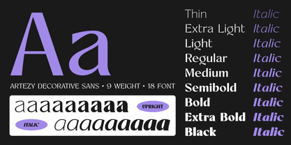 Artezy- duplicate Font Poster 6