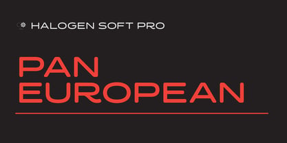 Halogen Soft Pro Paneuropean Font Poster 1