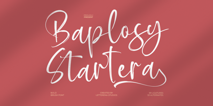 Baplosy Startera Font Poster 1