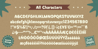 Cocana Font Poster 8