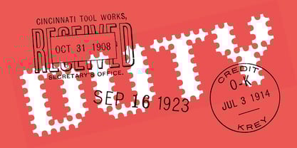 Yellow Perforated Font Poster 5