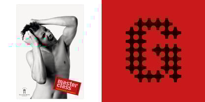 Yellow Perforated Font Poster 6