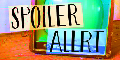 Spoiler Alert Font Poster 1