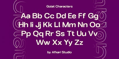 Golat Font Poster 8