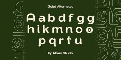 Golat Font Poster 11