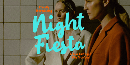 Night Fiesta Font Poster 1