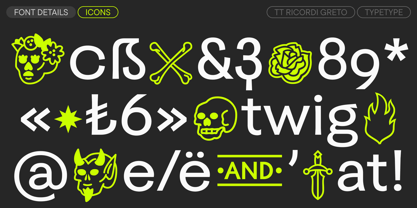 TT Ricordi Greto Font Poster 15