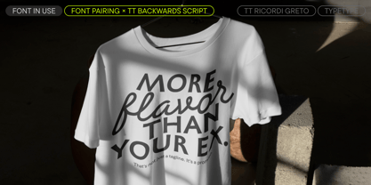 TT Ricordi Greto Font Poster 11