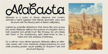 Alabasta Font Poster 2