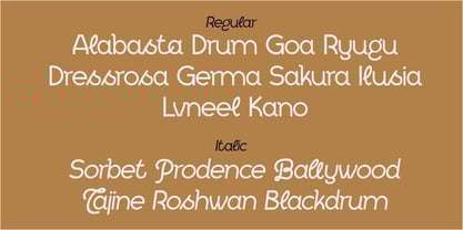 Alabasta Font Poster 3