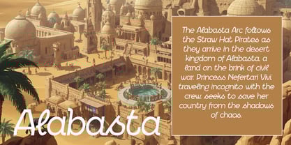 Alabasta Font Poster 4