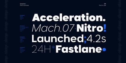 Ceramon Font Poster 9