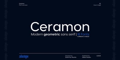 Ceramon Font Poster 1