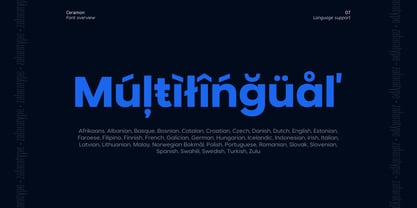 Ceramon Font Poster 7