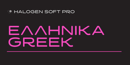 Halogen Soft Pro Greek Font Poster 1