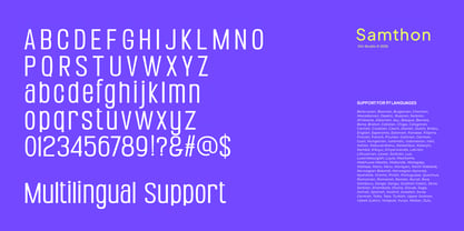 Samthon Font Poster 6