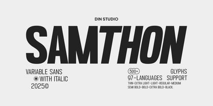 Samthon Font Poster 1