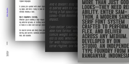 Samthon Font Poster 3