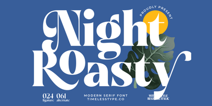 Night Roasty Font Poster 1