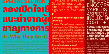 Aaux Pro Thai Font Poster 2