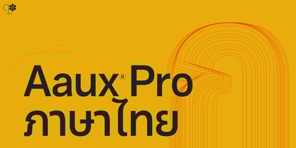 Aaux Pro Thai Font Poster 1