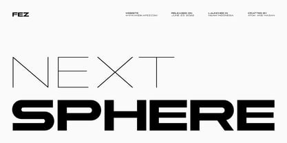 Next Sphere Font Poster 1