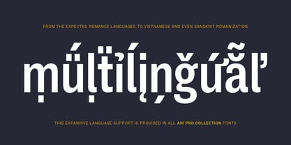 Air Pro Condensed Font Poster 4