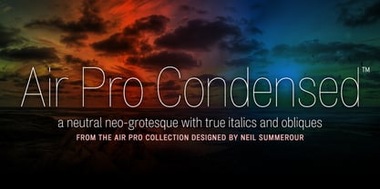 Air Pro Condensed Font Poster 1