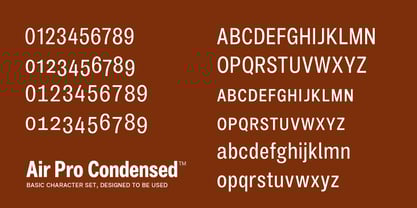 Air Pro Condensed Font Poster 3