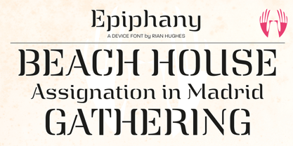 Epiphany Font Poster 8