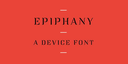 Epiphany Font Poster 7