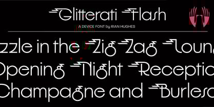 Glitterati Font Poster 8