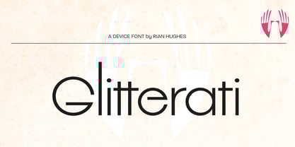 Glitterati Font Poster 10