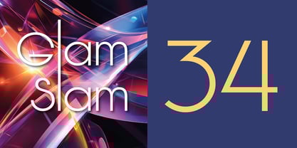 Glitterati Font Poster 3