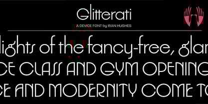 Glitterati Font Poster 1
