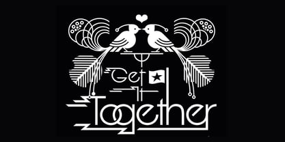 Glitterati Font Poster 2