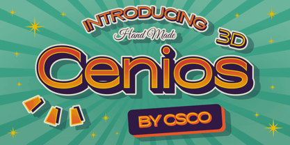 Cenios Font Poster 10
