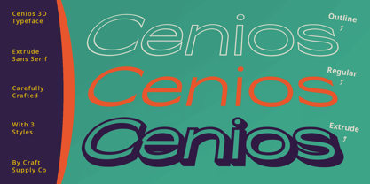 Cenios Font Poster 11