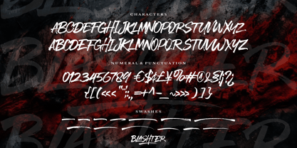 Blashter Font Poster 11