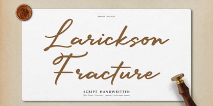 Larickson Fracture Font Poster 1