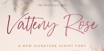 Vatteny Rose Font Poster 1