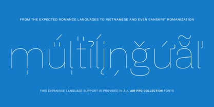 Air Pro Extended Font Poster 3