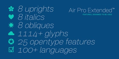 Air Pro Extended Font Poster 5
