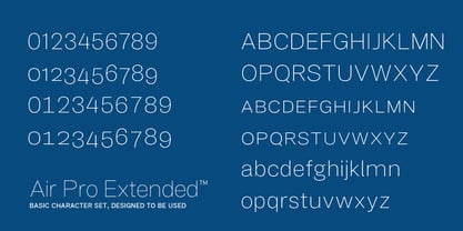 Air Pro Extended Font Poster 4