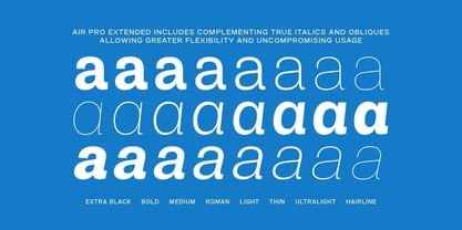 Air Pro Extended Font Poster 2