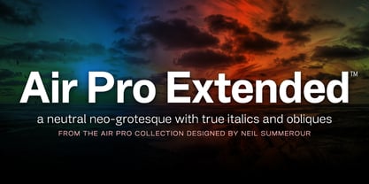 Air Pro Extended Font Poster 1
