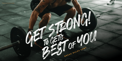 Break Rules Font Poster 2